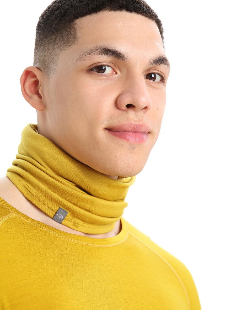 Silent Gold Men's Icebreaker Unisex Merino Flexi Chute Scarves | USA 1068FDNM